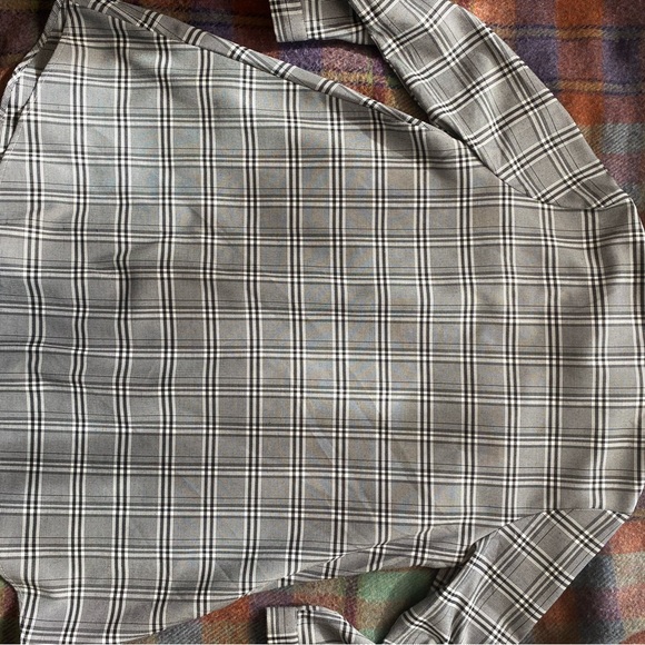 Vintage Black white gray Checked shirt - Picture 11 of 12